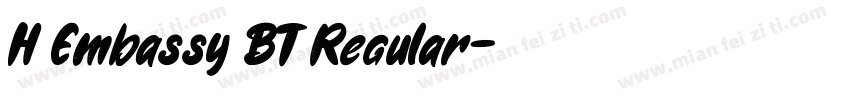H Embassy BT Regular字体转换